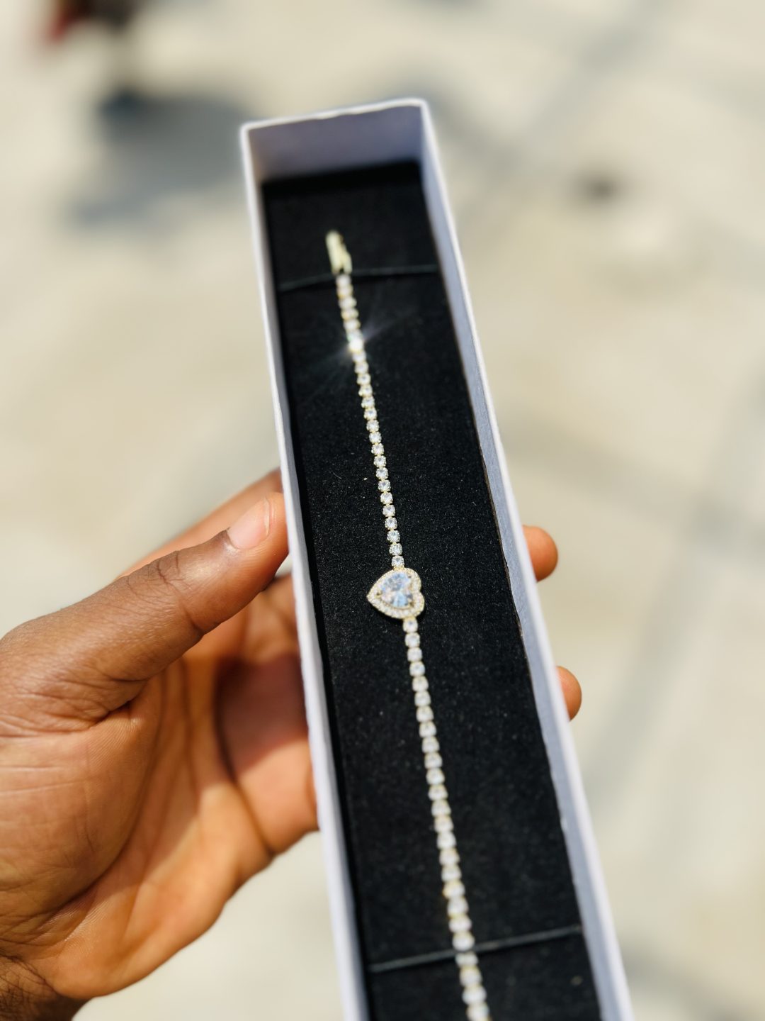 White love Cz bracelet (gold) - Image 5