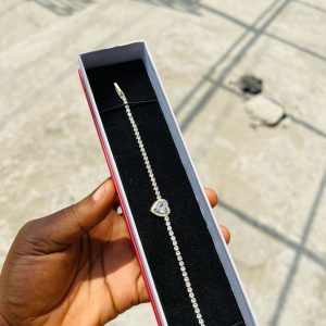 White love Cz bracelet (gold)