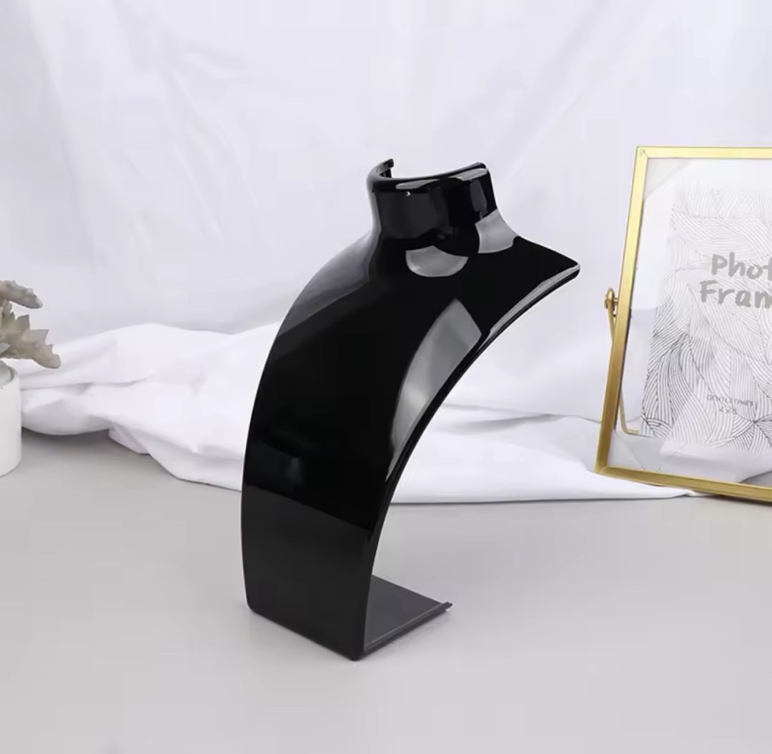 Plastic black colored mini mannequin