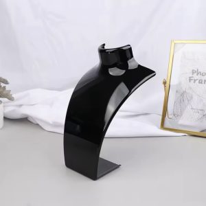 Plastic black colored mini mannequin
