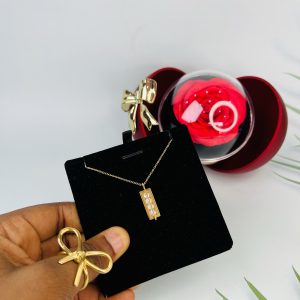 Sharp steel necklace