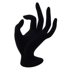 Sued ring and bracelet display hand mannequin