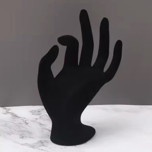 Sued ring and bracelet display hand mannequin
