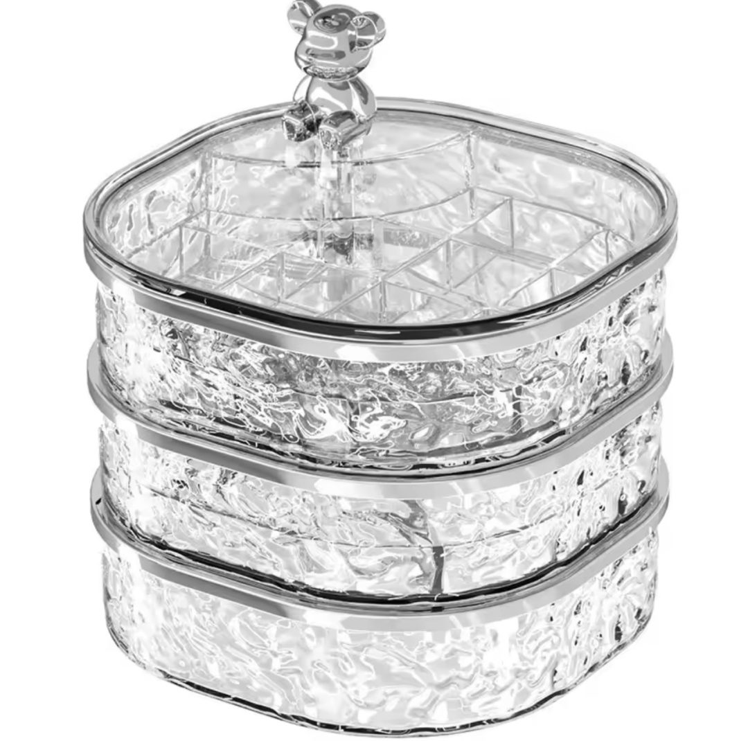 Teddy head transparent jewelry organizer - Image 2