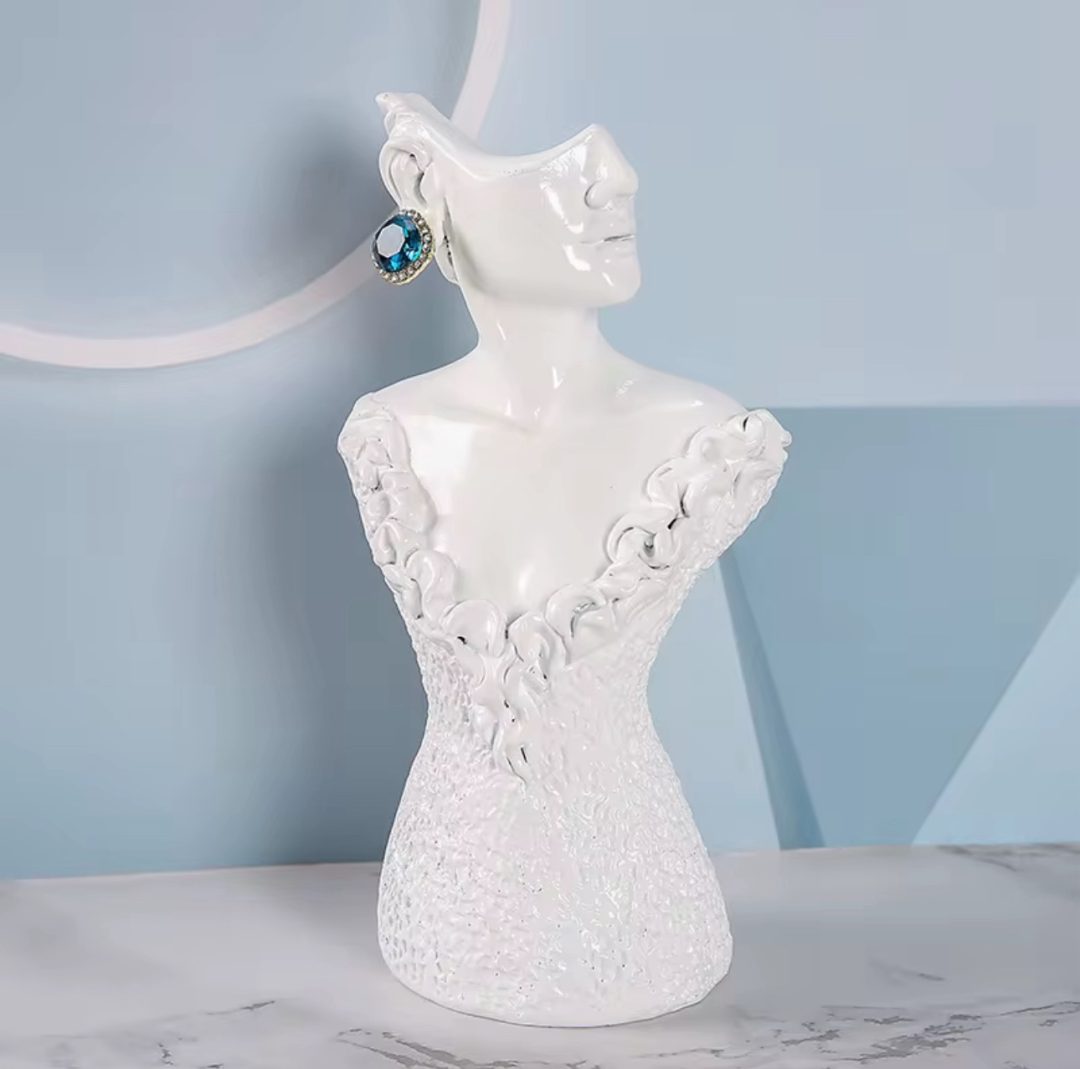 20cm mini white jewelry display mannequin