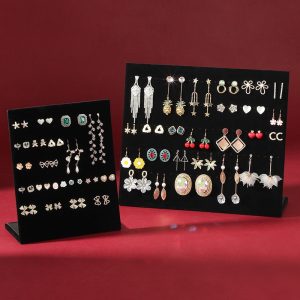 Earrings display boards black
