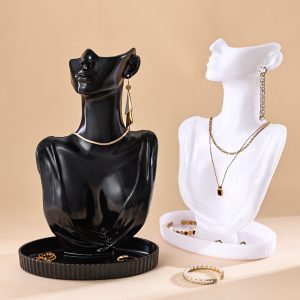 Plastic full black neck