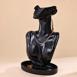 Plastic full black neck