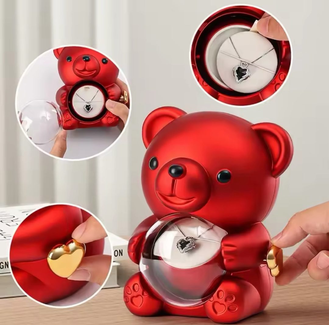 Red Teddy rose box - Image 3