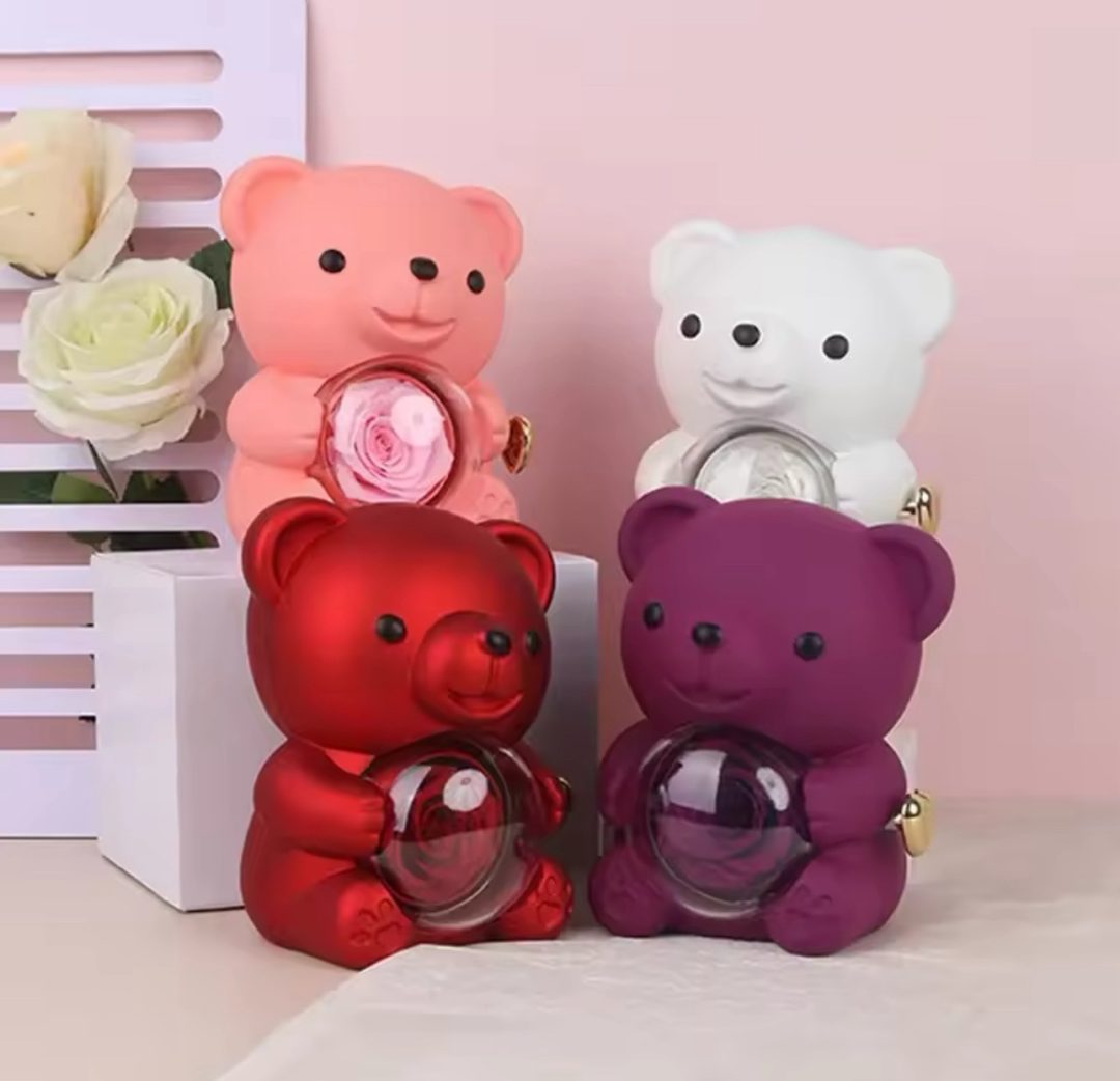 Red Teddy rose box - Image 2