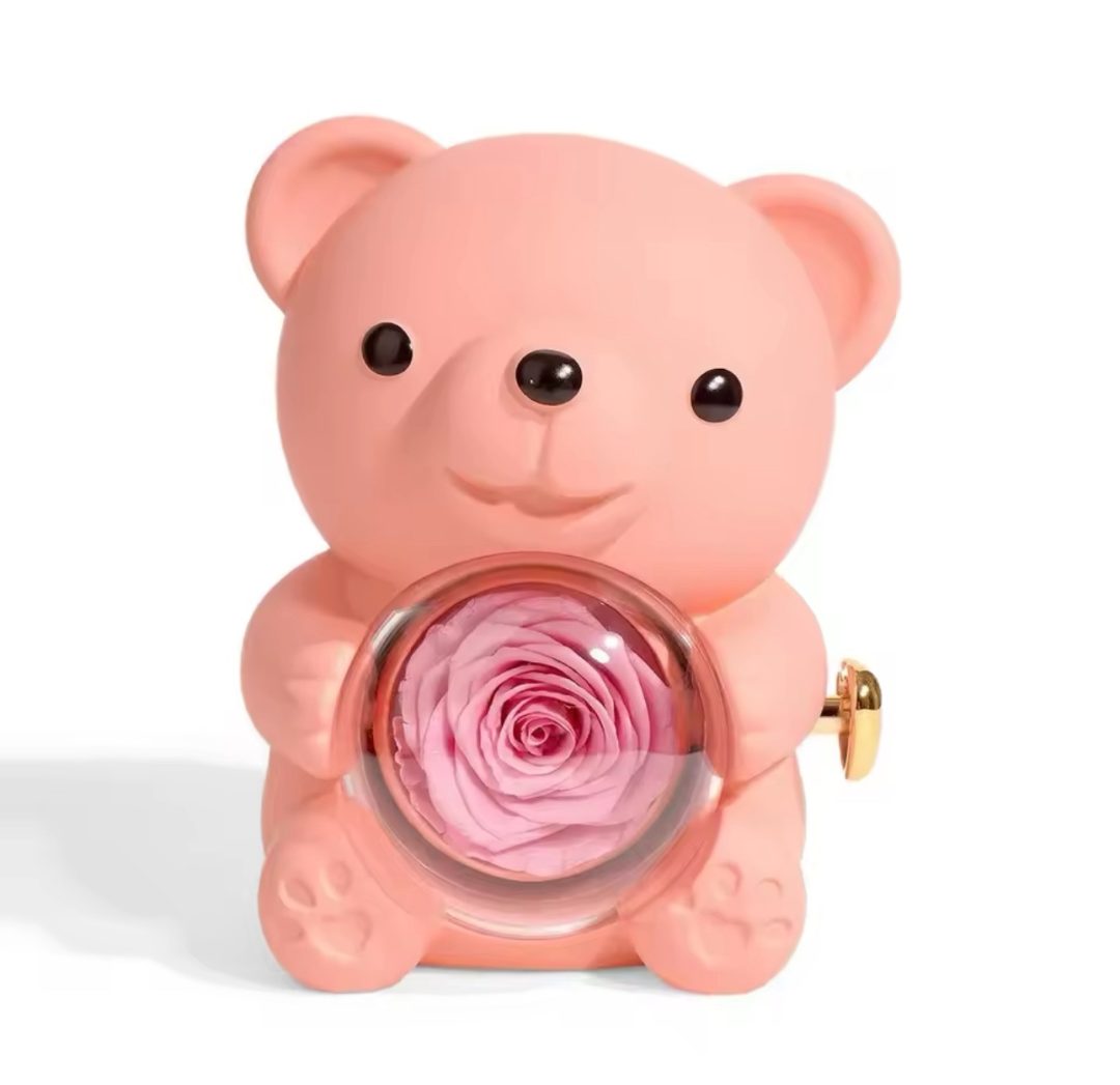 Pink rose Teddy box - Image 3