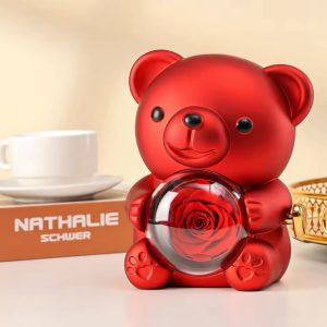 Red Teddy rose box