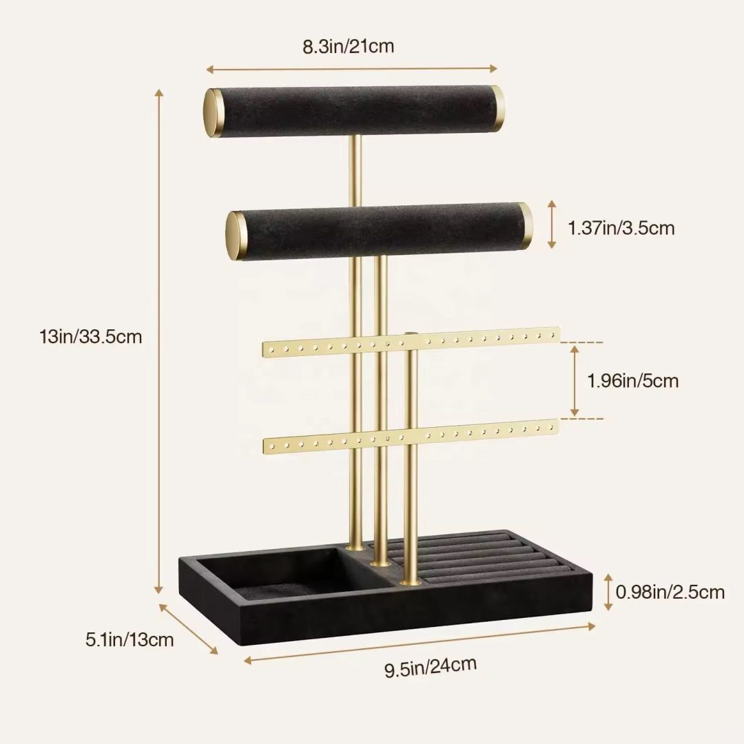 Triple step jewelry black organizer - Image 6