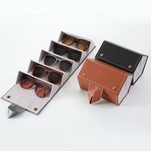 5 row black sunshades organizer