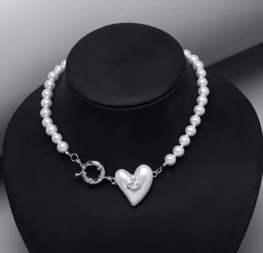 Royal heart pearl crown jewel set - Image 2