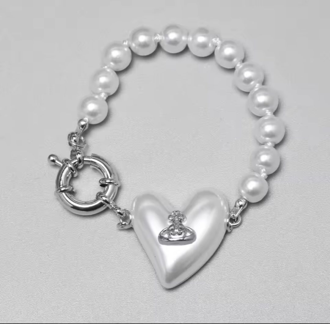 Royal heart pearl crown jewel set - Image 6
