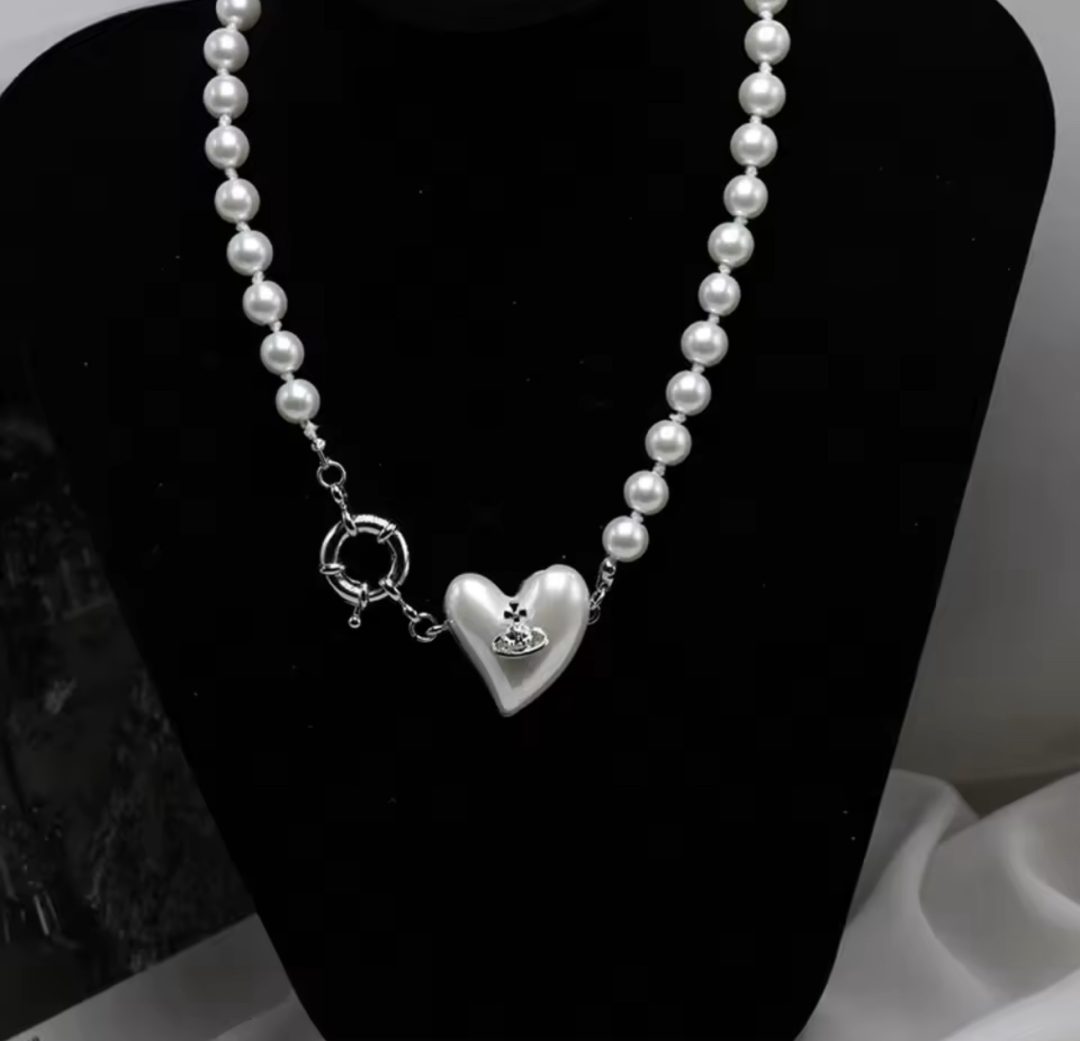 Royal heart pearl crown jewel set - Image 4