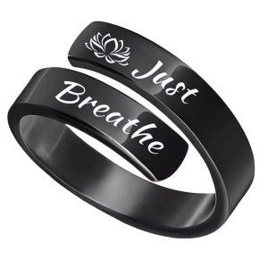 DIY engraved black ring