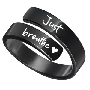 DIY engraved black ring