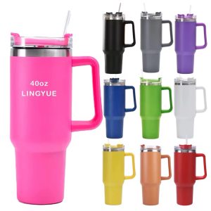 Pink customized tumbler