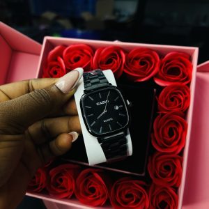 Casio black black face watch (sample picture)