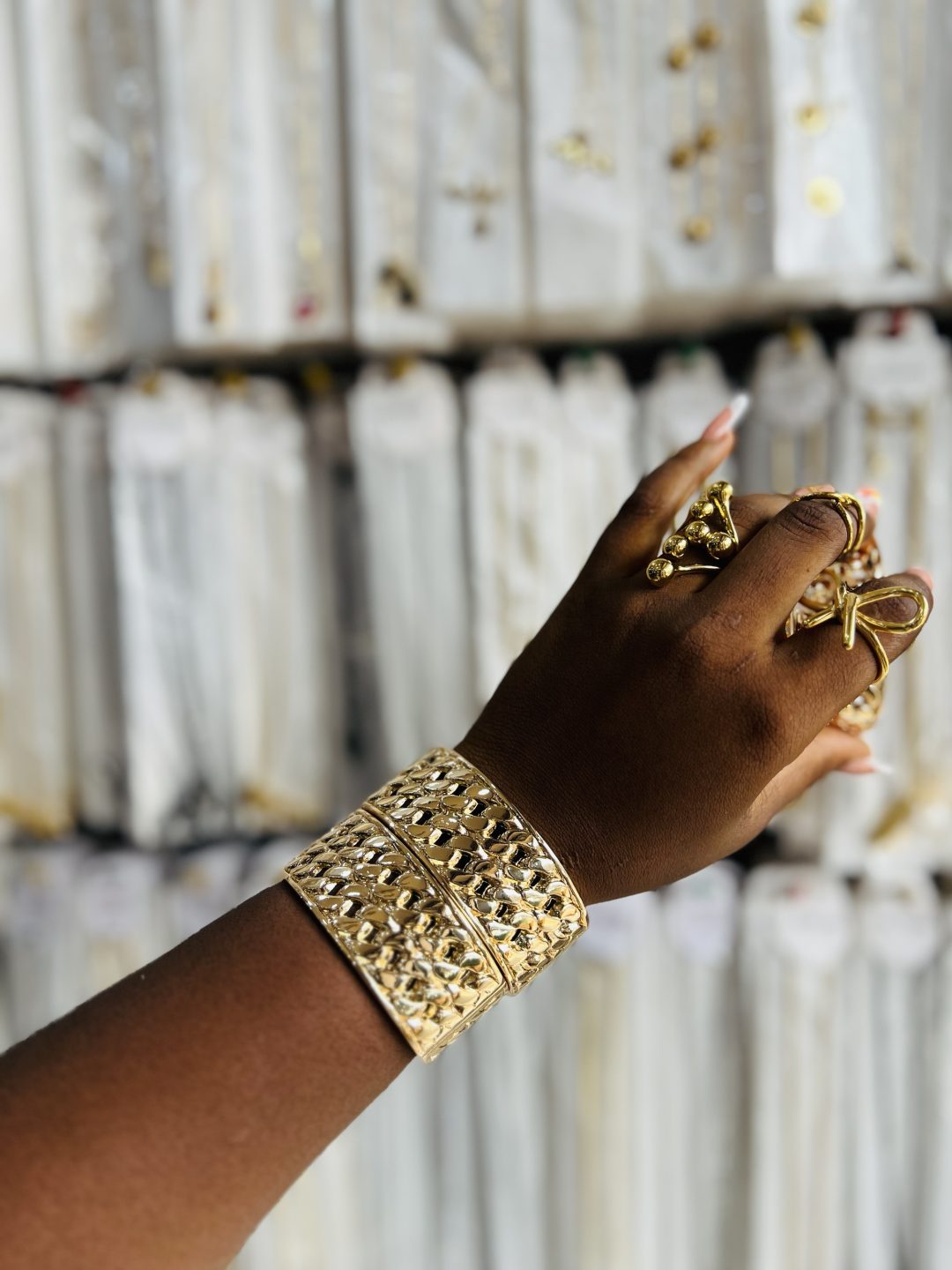 Genevieve gold chunky bracelet