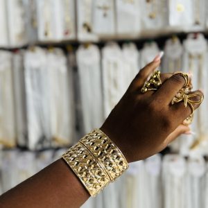Genevieve gold chunky bracelet