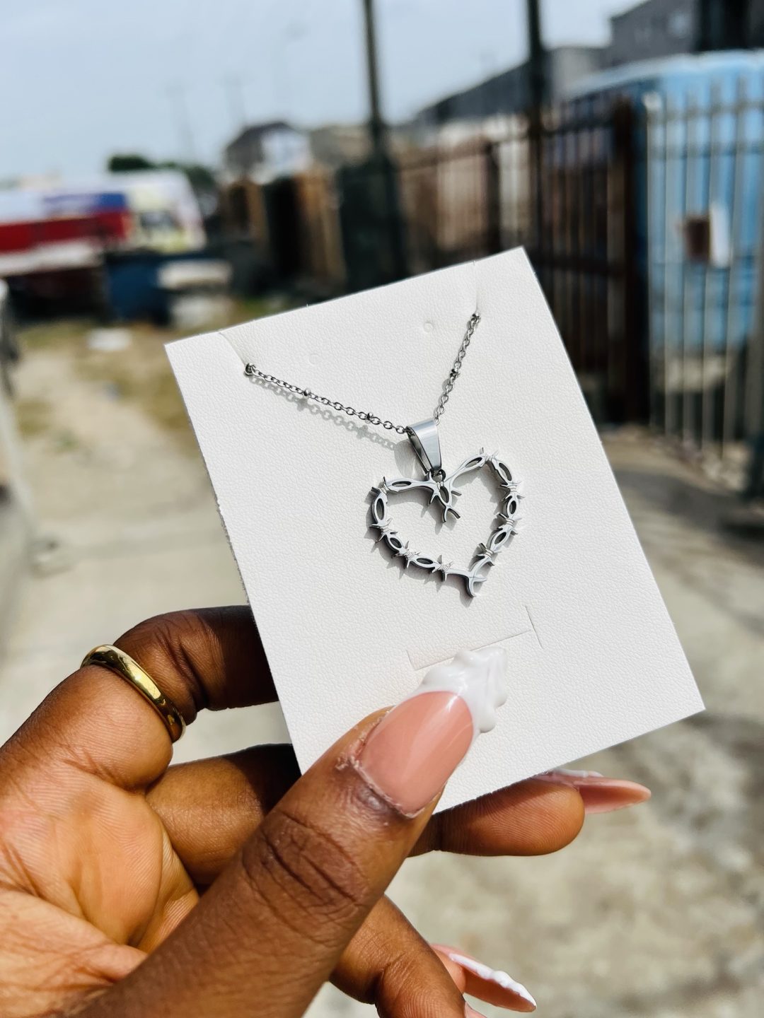 Thorns steel necklace