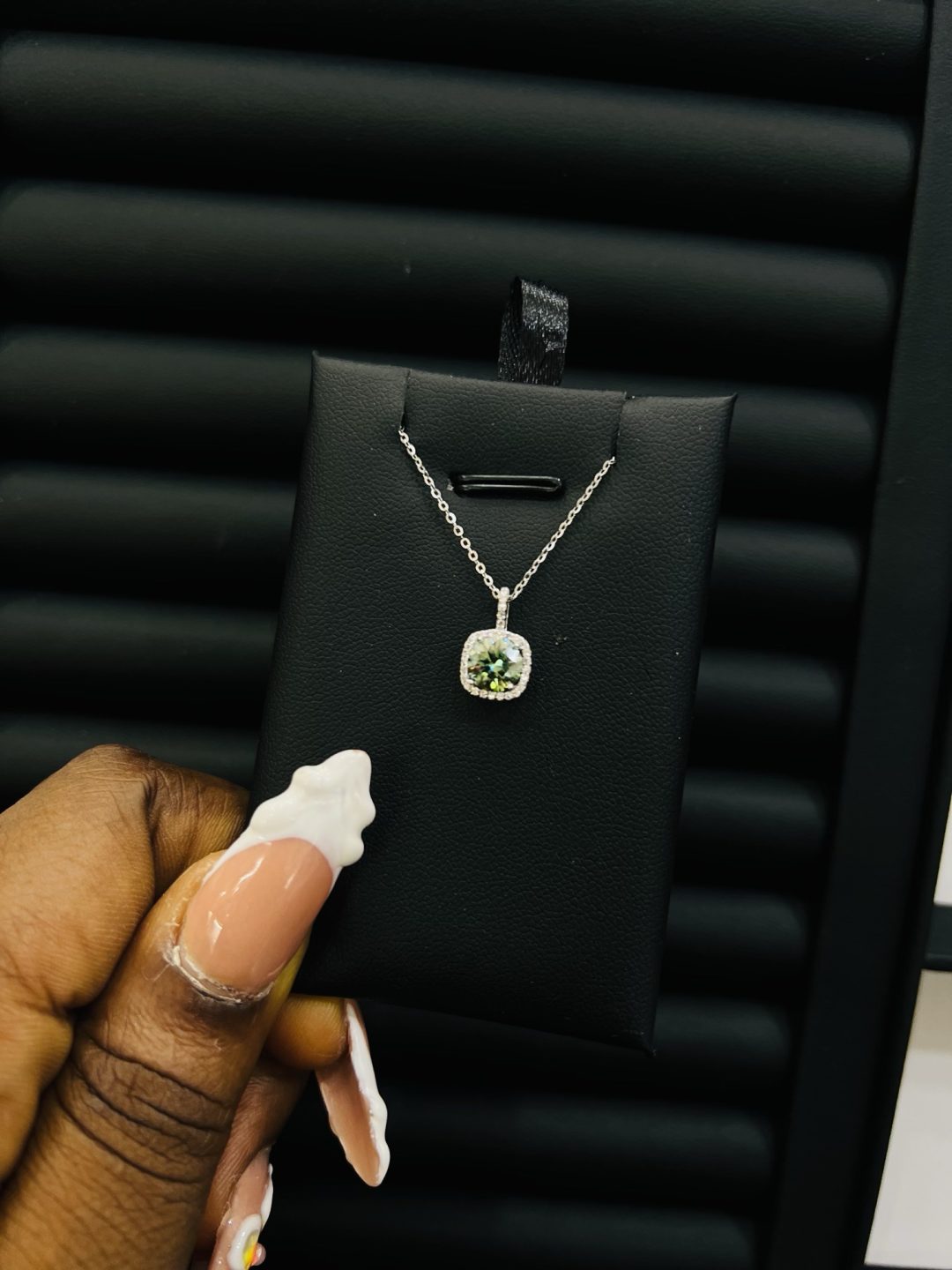 Saul’s Moissanite Necklace