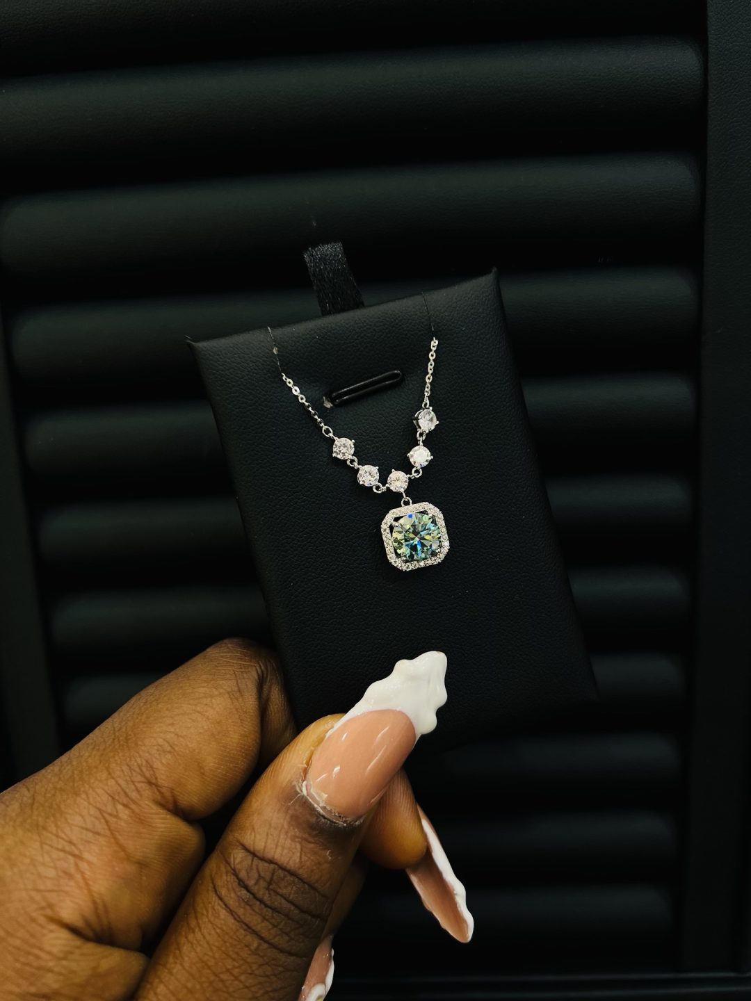 April’s Moissanite Neck