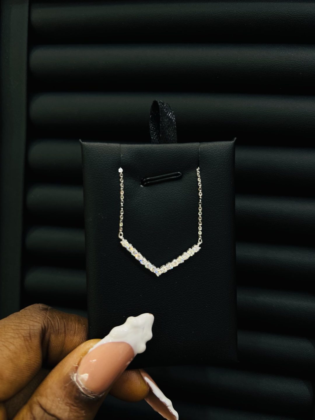 Lady V Moissanite Necklace - Image 2