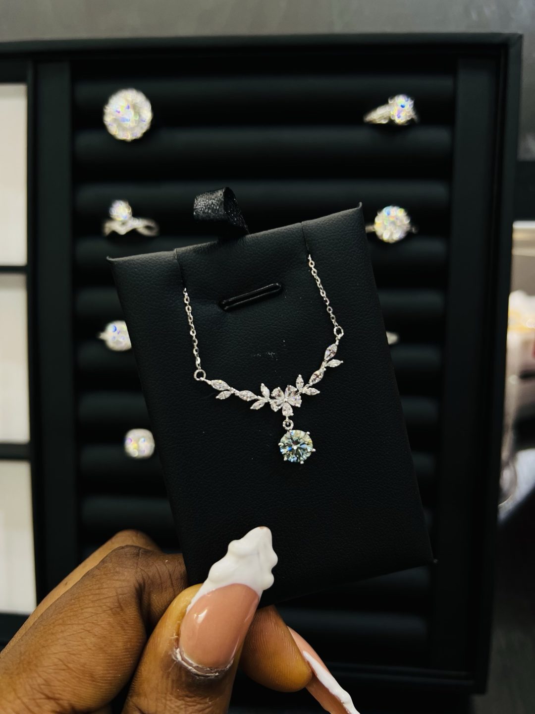 Tiara Moissanite Necklace
