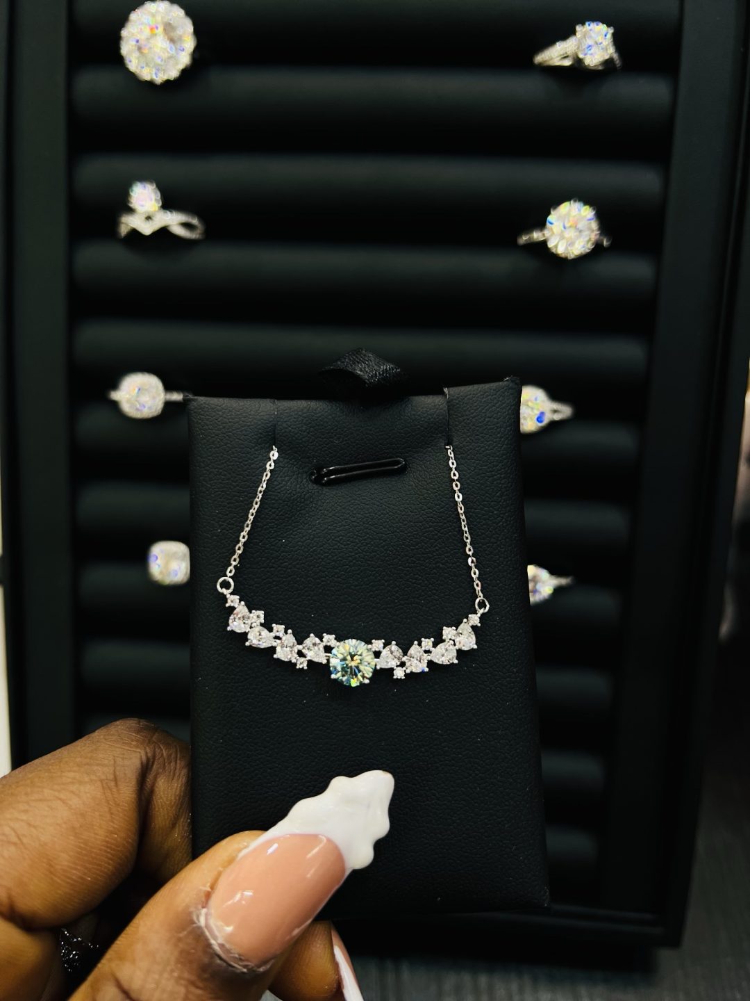 Pecky Moissanite Necklace - Image 3