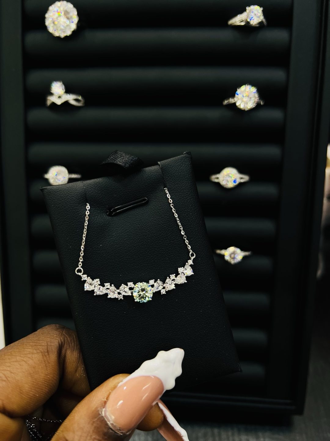 Pecky Moissanite Necklace - Image 2