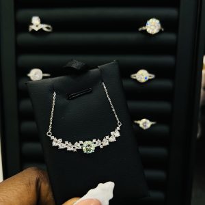 Pecky Moissanite Necklace