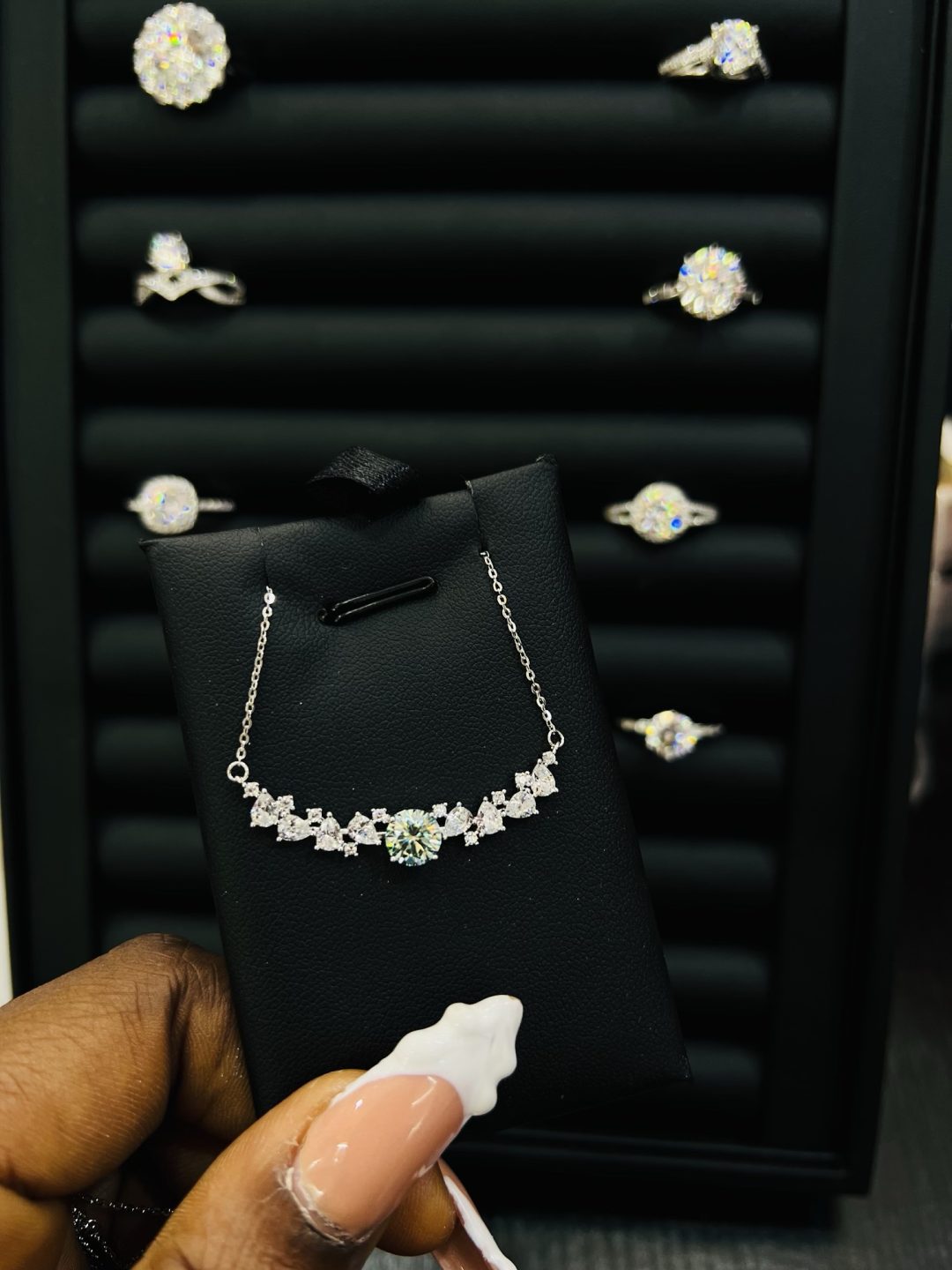 Pecky Moissanite Necklace