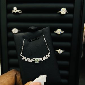 Pecky Moissanite Necklace