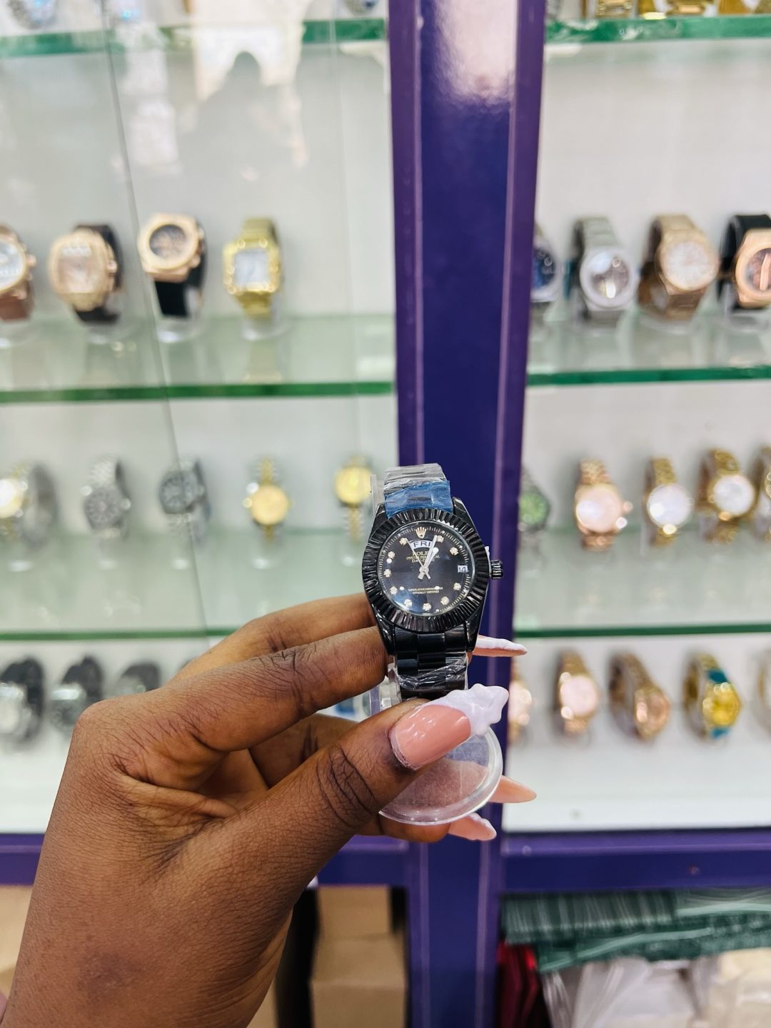 Black female Rolex watch - Image 3