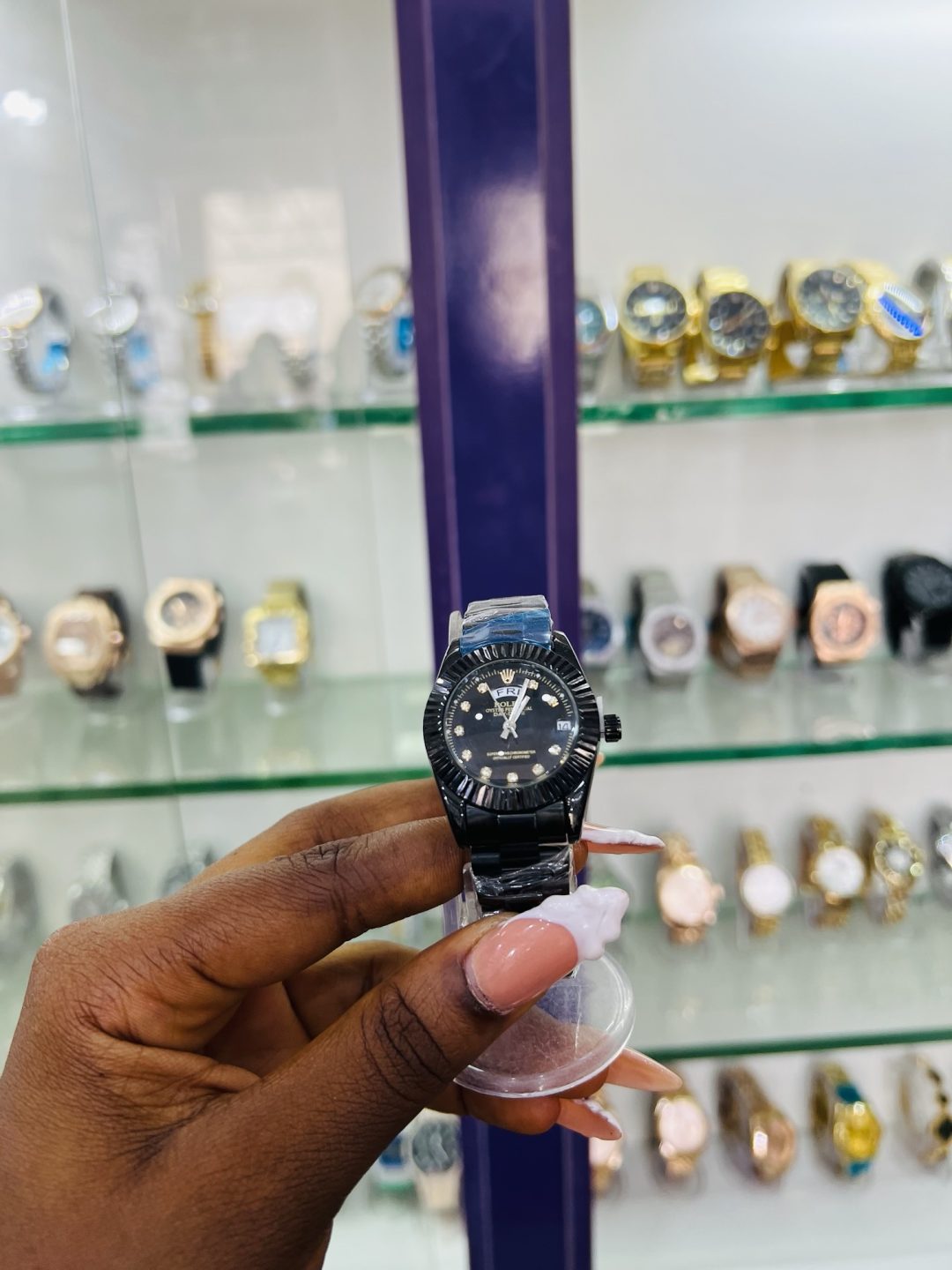 Black female Rolex watch - Image 4