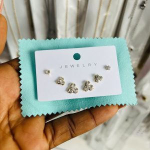 Zirconia 3 in 1 earrings