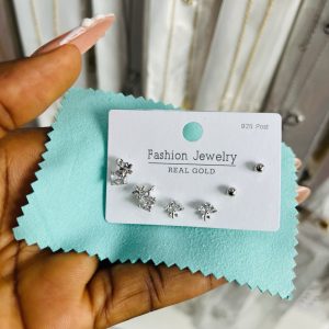 Zirconia 3 in 1 earrings