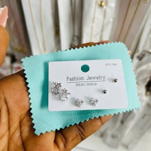 Zirconia 3 in 1 earrings