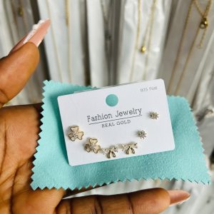 Zirconia 3 in 1 earrings