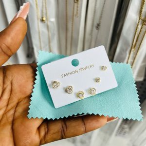 Zirconia 3 in 1 earrings