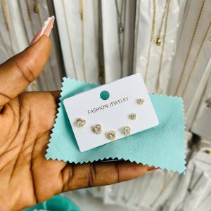 Zirconia 3 in 1 earrings