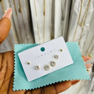 Zirconia 009 3 in 1 earrings