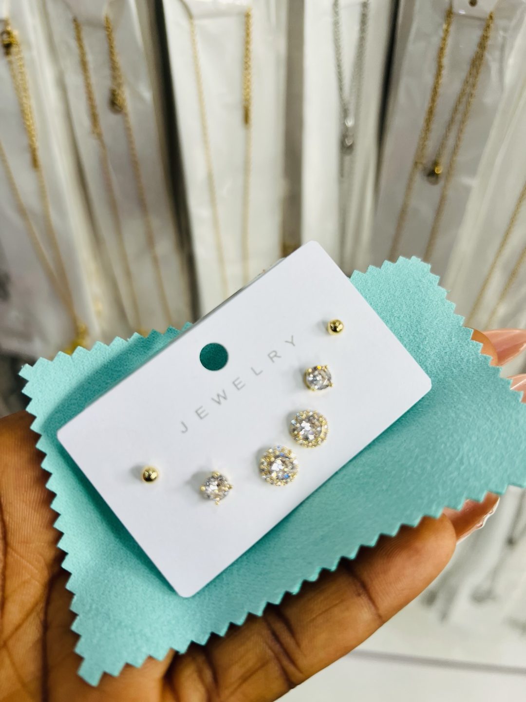 Zirconia 009 3 in 1 earrings - Image 3