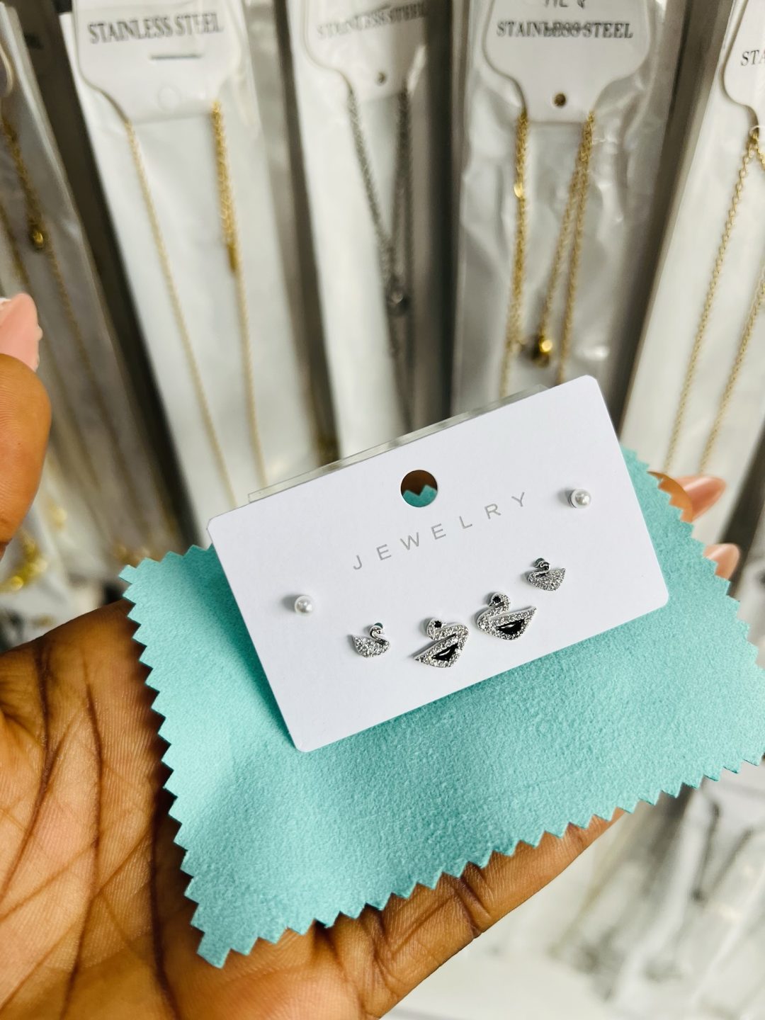 Zirconia 010 3 in 1 earrings