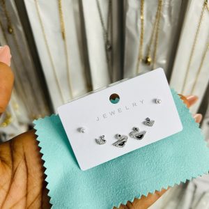 Zirconia 010 3 in 1 earrings