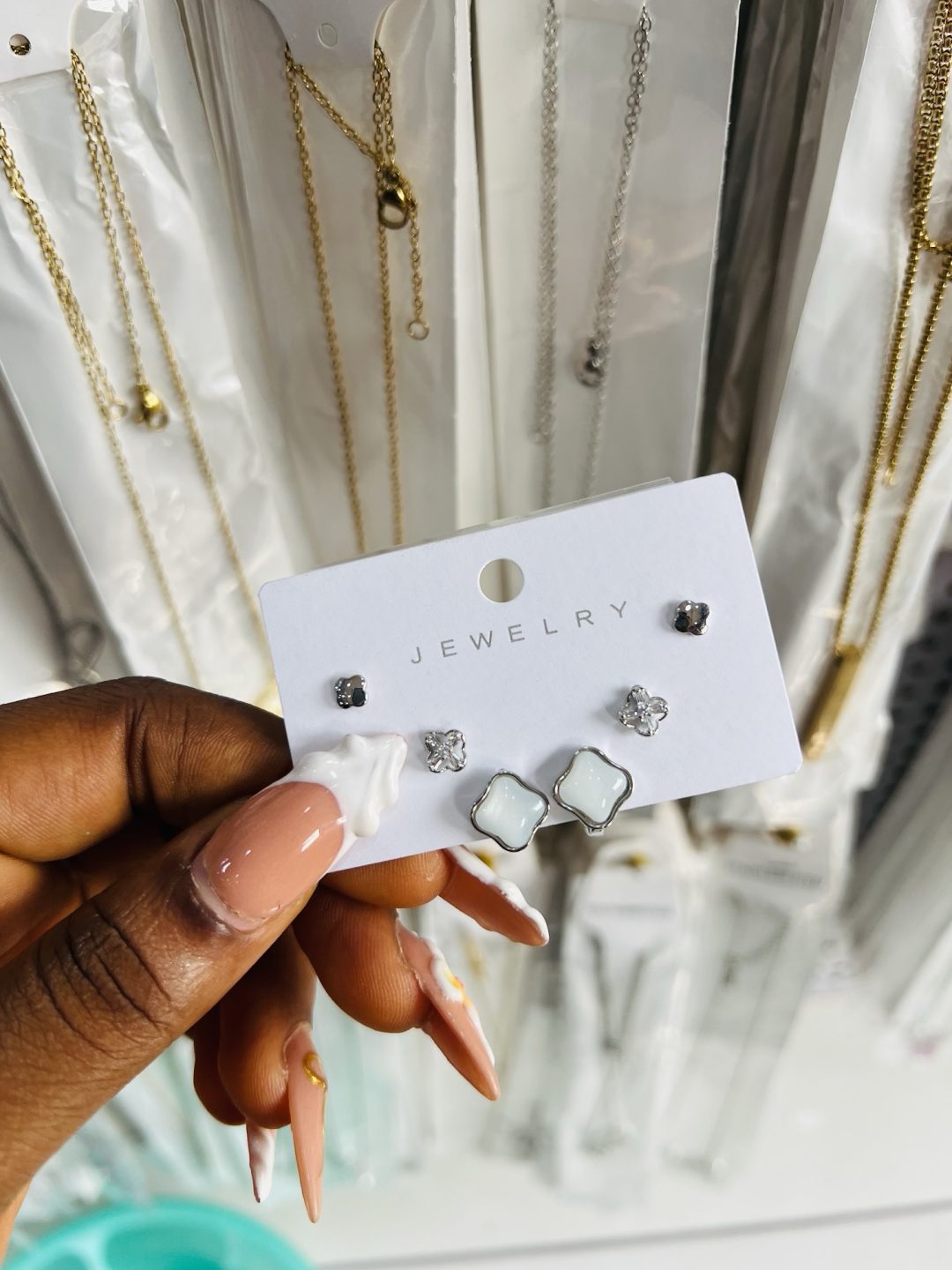 Zirconia 013 3 in 1 earrings